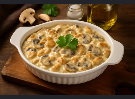 KREMALI MANTARLI TAVUK